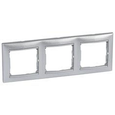 Рамка 3п Legrand770153 Valena, алюминиевый