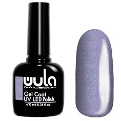 Гель-лак для ногтей WULA Gel Coat, 10 мл, 402 сиреневый с бирюзово-голубыми шиммером