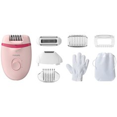 Эпилятор Philips BRE285 Satinelle Essential розовый