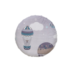 Вомбатик Простынь Путешественники 75х75х12 см серый