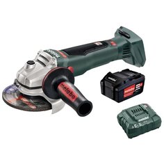Аккумуляторная УШМ Metabo WB 18 LTX BL 125 Quick 4.0Ач х1 коробка (2021), 125 мм