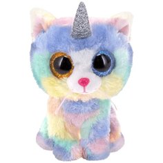 Мягкая игрушка TY Beanie boos Кошка с рогом Heather 33 см