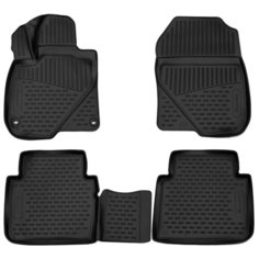 Коврики 3D в салон HONDA CR-V, 08/2017->, кросс., 4 шт. (полиуретан) Element