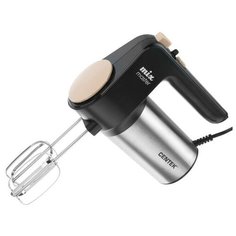 Миксер Centek CT-1123 Beige, ручной, 800 Вт, 6 скоростей, турбо-режим, чёрно-бежевый 5167335