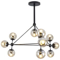 Люстра потолочная Lussole HARTWELL GRLSP-8164 Модерн янтарный E27 100Вт