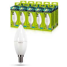 Комплект светодиодных лампочек Свеча Ergolux LED-C35-7W-E14-4K
