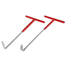 Набор крюков "Эврика", для снятия втулок крепления глушителя, 2 шт. 3298230