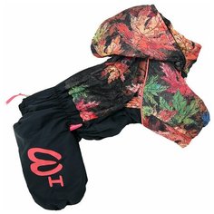 FOR MY DOGS комбинезон для собак Листья черный для мальчиков FW691-2019 M (16)
