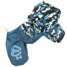 FOR MY DOGS дождевик для собак Камуфляж синий для мальчиков 429SS-2020 M (20)