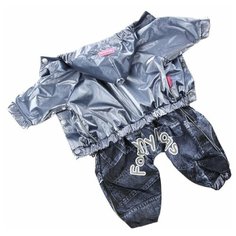 FOR MY DOGS дождевик для собак графит для мальчиков 364SS-2019 M (10Chh)