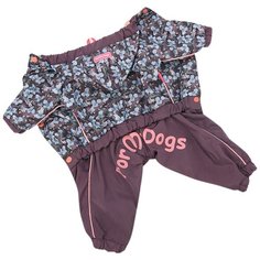 FOR MY DOGS дождевик для собак лилово/серый для девочек 445SS-2020 F (20)