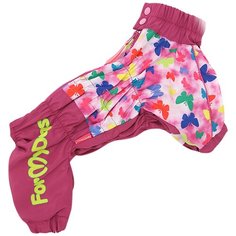 FOR MY DOGS дождевик для собак розовый для девочек 436SS-2020 F (10)