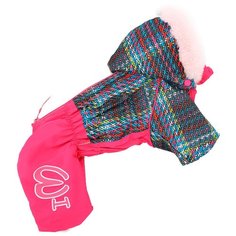 FOR MY DOGS комбинезон для собак серо/розовый для девочек FW683-2019 F (18)