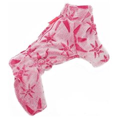 FOR MY DOGS комбинезон-шубка для собак розовый для девочек FW432-2019 F (20)