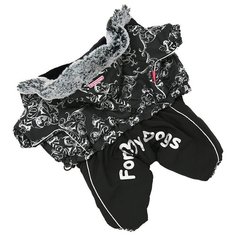 FOR MY DOGS комбинезон для собак черный для мальчиков FW530-2018 M (16)