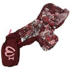 FOR MY DOGS комбинезон для собак Мишки коричневый для девочек FW837-2020 F (16)