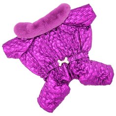 FOR MY DOGS комбинезон для собак фиолетовый для девочек FW720-2019 F (12)