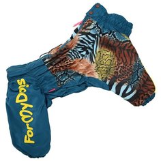 FOR MY DOGS комбинезон для собак Тигровый синий для мальчиков FW759-2019 M (A2)