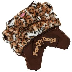 FOR MY DOGS комбинезон-шубка для собак коричневый для девочек FW927-2020 F (10Chh)