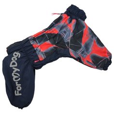 FOR MY DOGS комбинезон для собак красный для девочек FW772-2019 F (A3)