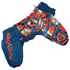 FOR MY DOGS комбинезон для собак синий/оранжевый для мальчиков FW775-2019 M (A0)