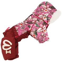 FOR MY DOGS комбинезон для собак бордо для девочек FW841-2020 F (12)