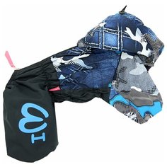 FOR MY DOGS дождевик для собак синий для мальчиков 345SS-2019 M (10)