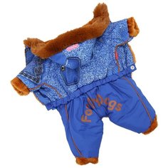 FOR MY DOGS комбинезон для собак синий для мальчиков FW700-2019 M (12)