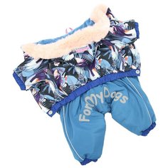 FOR MY DOGS комбинезон для собак синий для мальчиков FW709-2019 M (18)