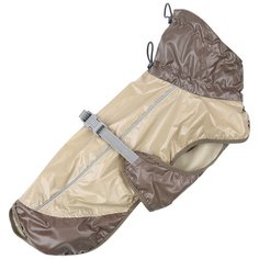 FOR MY DOGS попона дождевик для собак коричневая FW825-2019 Br (20)