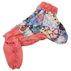FOR MY DOGS комбинезон для собак Пэчворк оранжевый для девочек FW573-2018 F (B1)