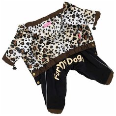 FOR MY DOGS дождевик для собак Лео коричневый для девочек 188SS-2016 F (10)