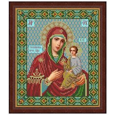 Набор для вышивания бисером Икона Божией Матери Тихвинская GALLA COLLECTION И055