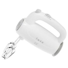 Миксер Irit IR-5436, ручной, 200 Вт, 2 насадки, 5 скоростей, белый 4655722