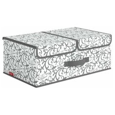 Короб стеллажный 2-х секционный, 50*30*20 см, CLASSIC GREY Valiant