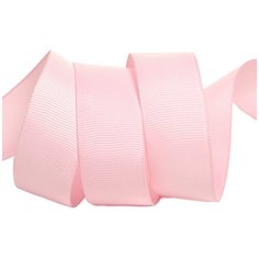 Лента Ideal репсовая в рубчик шир.25мм цв. F133 розовый уп.27,42м