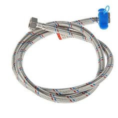 Подводка гибкая AquaKratos, гайка-гайка, 120 см, нерж.сталь, с ключом для монтажа 3652792