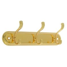 Вешалка 3-х местная KV403GP, цвет золото 3816885 Сима ленд