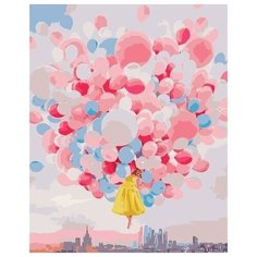 Картина по номерам Colibri "Полёт на воздушных шариках" 40х50см, арт. VA-1564
