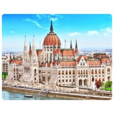 Алмазная мозаика "Солнечный Будапешт" Рыжий кот