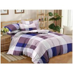 КПБ Cleo сатин набивной "Satin Lux" двуспальный 175*215*1(±5) 200*220*1(±5) 70*70*2(±2) 20/566-SL