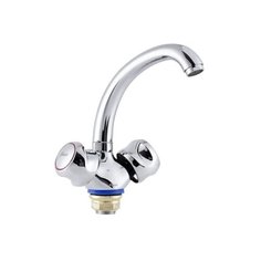 Смеситель для раковины (умывальника) FAUZT FZs-258-A39 сере6ристый