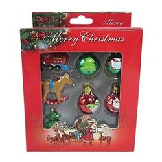 Н.г.набор мини елочных украшений 7шт. Snowmen