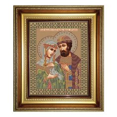 Набор для вышивания бисером Икона Св. Петр и Феврония Муромские GALLA COLLECTION И047