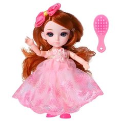 Кукла шарнирная Funky Toys Малышка Лили, с расческой, 16 см (FT72001)