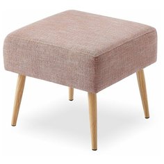 Пуф квадратный Hedwig, коралловый