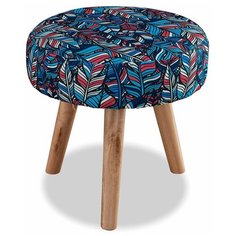 Пуф Lulu, принт "Перья" I Modern