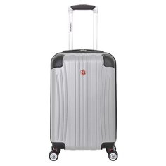 Чемодан WENGER Ridge, цвет серебристый , АБС-пластик, 34х25,5х54 см , 31л + сумка Wenger MR-6171014154.pod