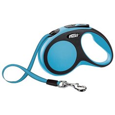 Поводок-рулетка для собак Flexi New Comfort S ленточный синий 5 м