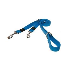 Rogz поводок-перестежка серия utility, размер l, ширина 2 см, длина 1,8м, голубой, 0,220 кг
